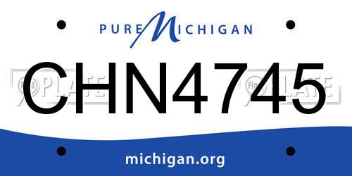 CHN4745 Michigan License Plate