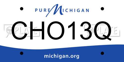 CHO13Q Michigan License Plate