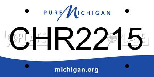 CHR2215 Michigan License Plate