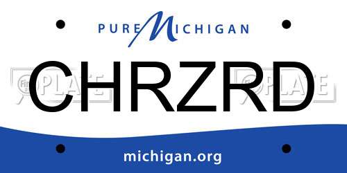 CHRZRD Michigan License Plate