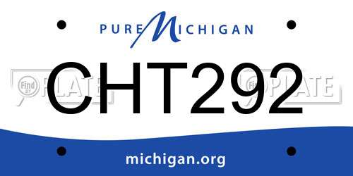 CHT292 Michigan License Plate
