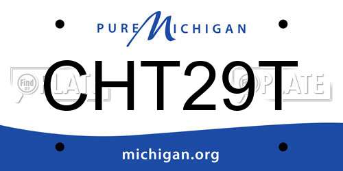 CHT29T Michigan License Plate