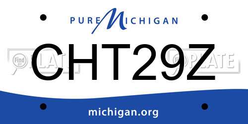 CHT29Z Michigan License Plate