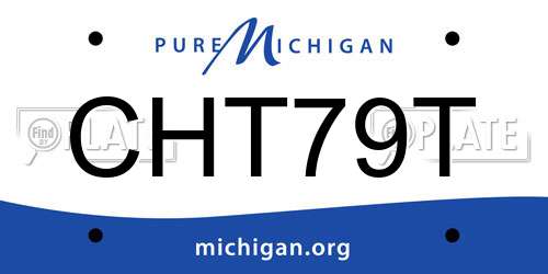 CHT79T Michigan License Plate