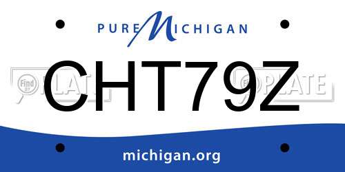 CHT79Z Michigan License Plate