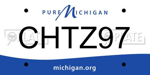 CHTZ97 Michigan License Plate