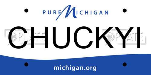 CHUCKYI Michigan License Plate
