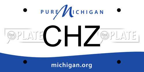 CHZ Michigan License Plate