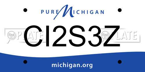 CI2S3Z Michigan License Plate
