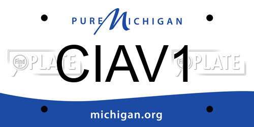 CIAV1 Michigan License Plate