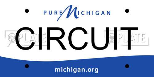CIRCUIT Michigan License Plate