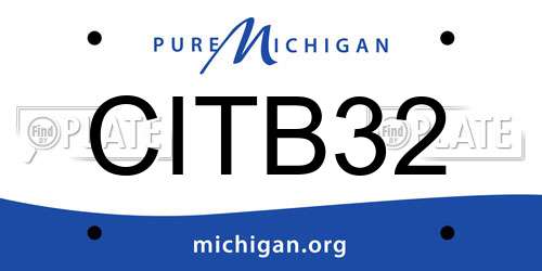 CITB32 Michigan License Plate