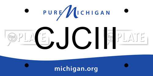 CJCIII Michigan License Plate