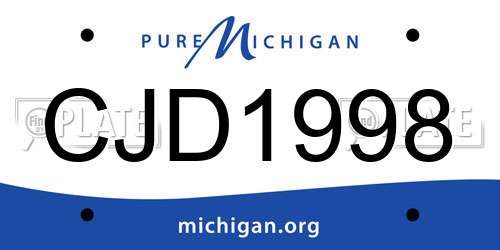 CJD1998 Michigan License Plate