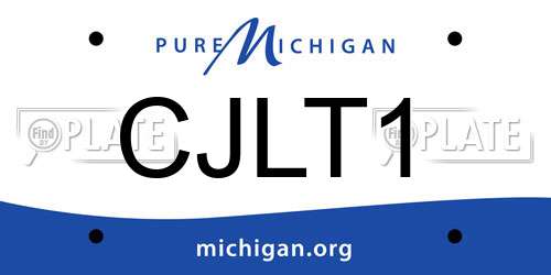CJLT1 Michigan License Plate