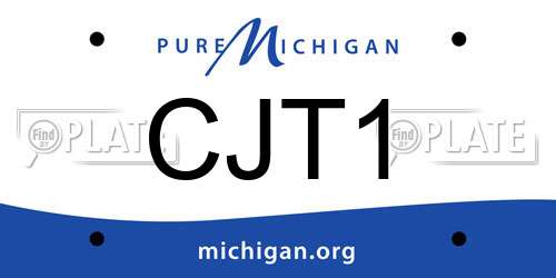 CJT1 Michigan License Plate