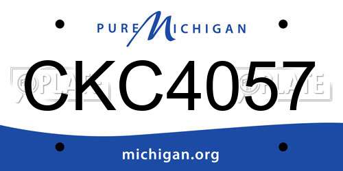 CKC4057 Michigan License Plate