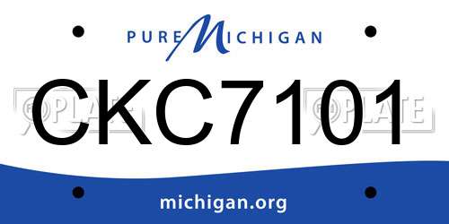 CKC7101 Michigan License Plate