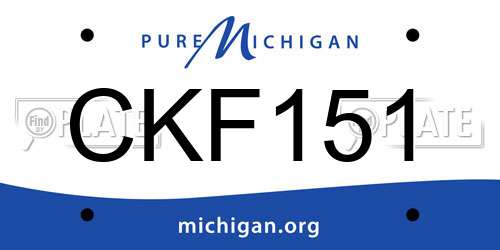 CKF151 Michigan License Plate