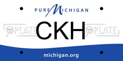 CKH Michigan License Plate