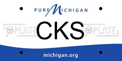 CKS Michigan License Plate