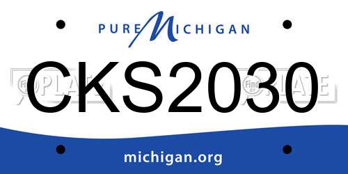 CKS2030 Michigan License Plate