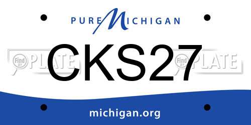 CKS27 Michigan License Plate
