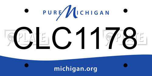 CLC1178 Michigan License Plate