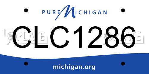 CLC1286 Michigan License Plate