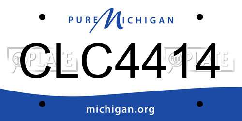 CLC4414 Michigan License Plate