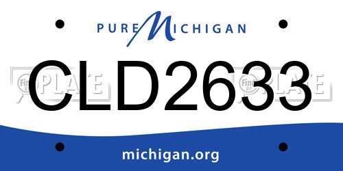 CLD2633 Michigan License Plate
