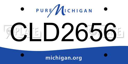 CLD2656 Michigan License Plate