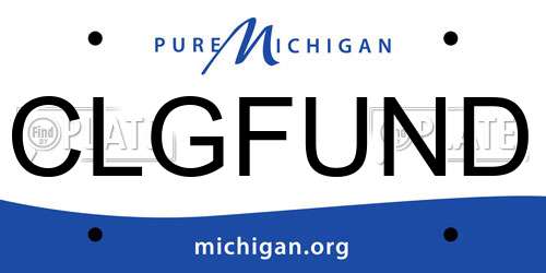 CLGFUND Michigan License Plate