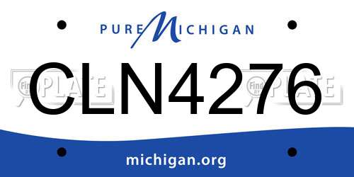 CLN4276 Michigan License Plate