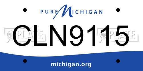 CLN9115 Michigan License Plate