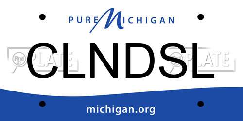 CLNDSL Michigan License Plate