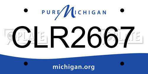 CLR2667 Michigan License Plate