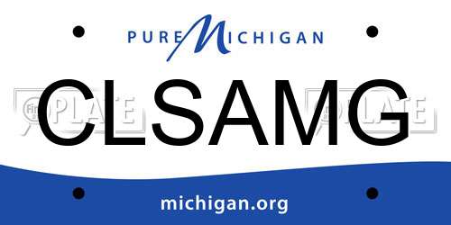 CLSAMG Michigan License Plate