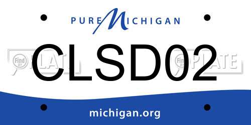 CLSD02 Michigan License Plate
