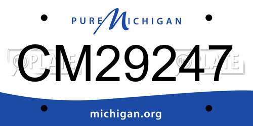 CM29247 Michigan License Plate