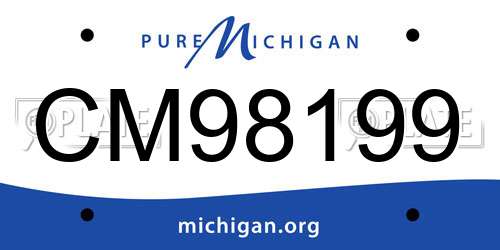 CM98199 Michigan License Plate