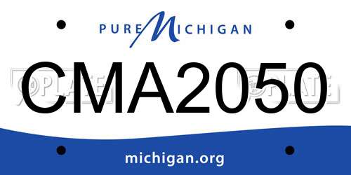 CMA2050 Michigan License Plate