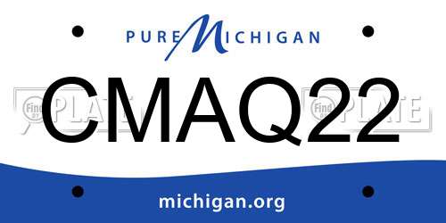 CMAQ22 Michigan License Plate