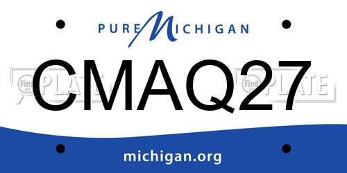 CMAQ27 Michigan License Plate