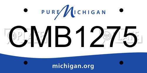 CMB1275 Michigan License Plate