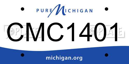 CMC1401 Michigan License Plate