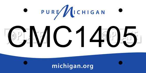 CMC1405 Michigan License Plate
