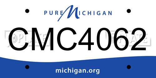 CMC4062 Michigan License Plate