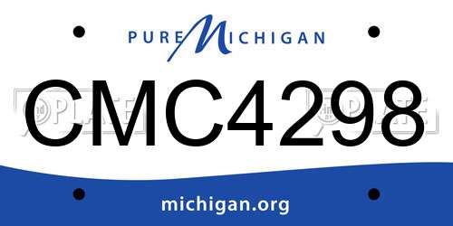 CMC4298 Michigan License Plate
