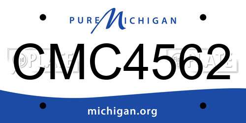 CMC4562 Michigan License Plate
